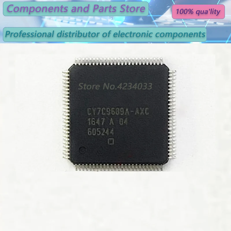 1pcs 100% New CY7C9689A-AXC CY7C9689A   QFP100 Geïntegreerde Chip Originele Nieuwe