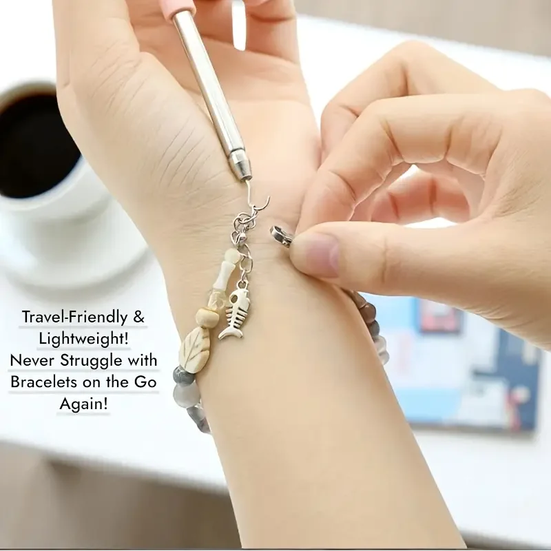 Necklace bracelet, one handed wearing aid tool, easy to wear and disassemble jewelry, labor-saving tool, little assistant stick