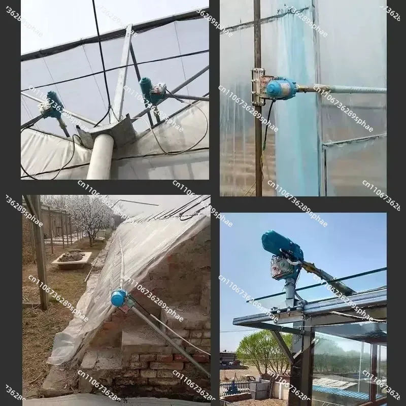 DC 24V Automatic Electric Film Roller Greenhouse Rolling Machine Motorized Roll up Film Device for Greenhouse Automation