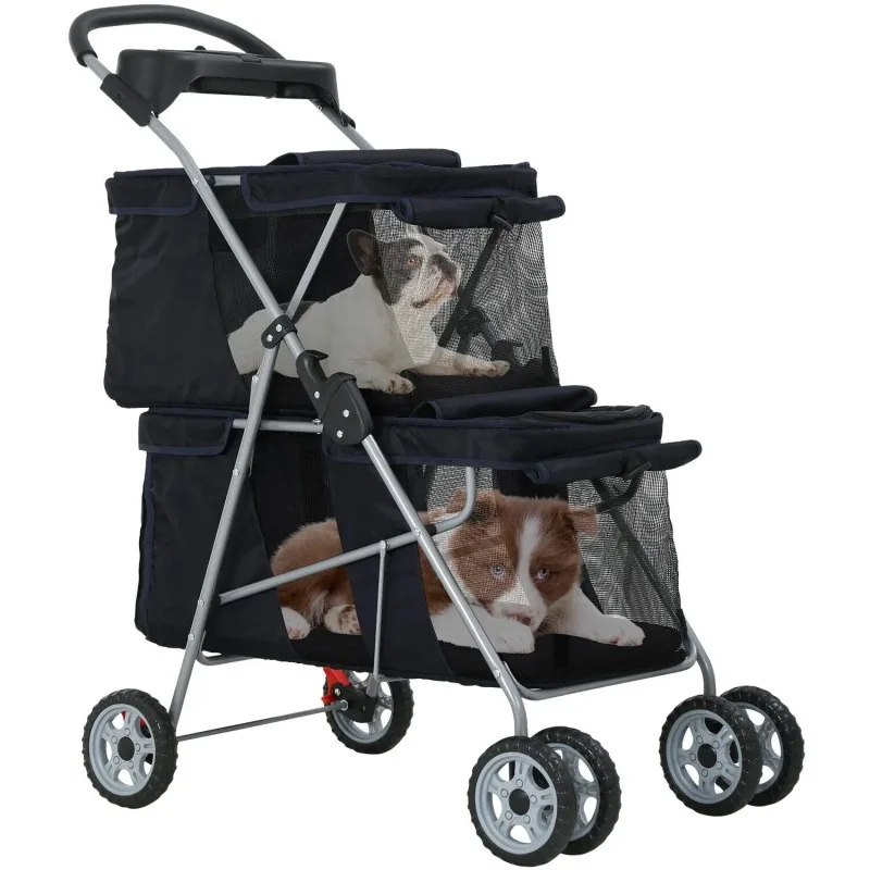 Dog Stroller Cat Stroller Pet Carriers Bag Jogger Stroller for Small Medium Dogs