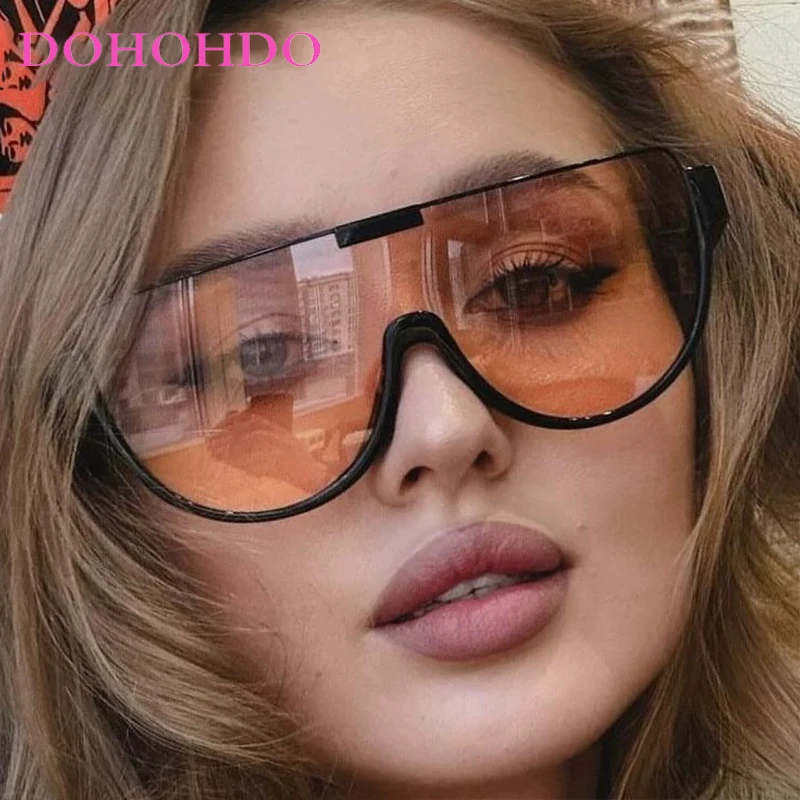 

Vintage Luxury Designer Oversized Sunglasses Men Women Fashion Shades Punk Outdoor Sports Driving Windproof Goggles UV400 Очки