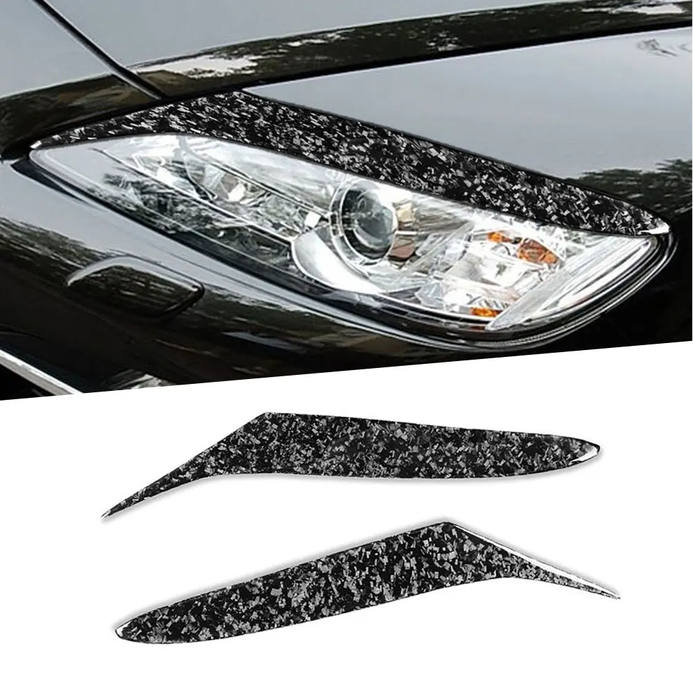 

2PCS/Set Front Lamp Eyebrow Headlight Covers Forged Carbon for Mazda RX8 Coupe 2004-2008 Car Decoration