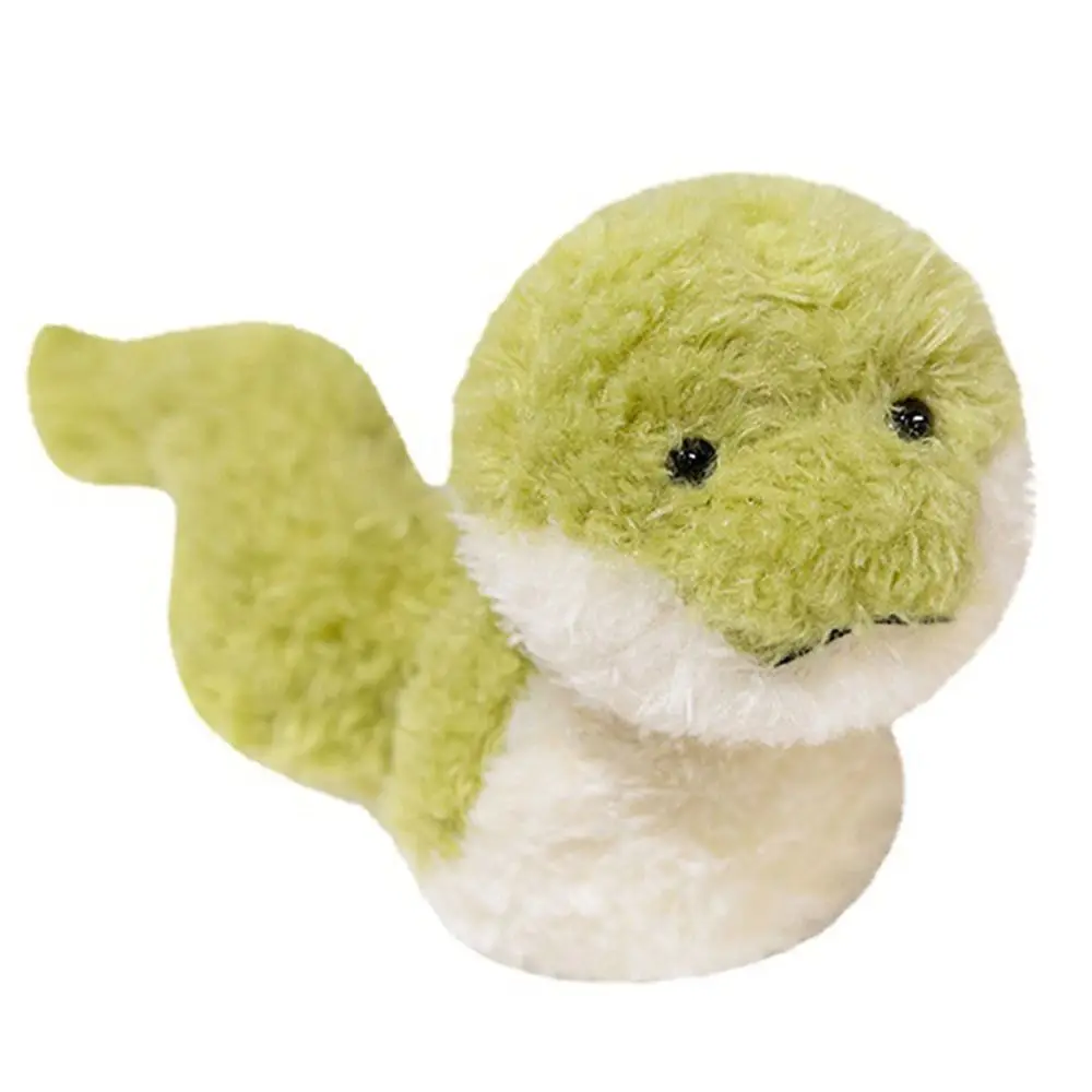 Cobra verde dos desenhos animados brinquedo de pelúcia kawaii criatividade animal travesseiro de pelúcia cobra zodíaco ano 25/43cm macio pelúcia bonecas presente aniversário