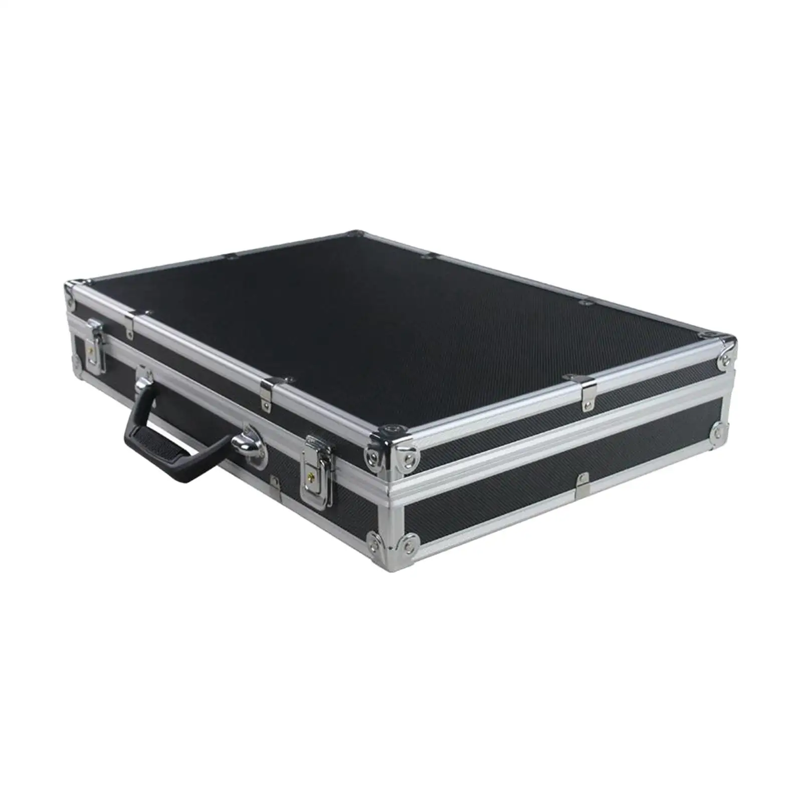 Microphone Carry Case Singing with Sponge Lining Aluminum Alloy Mic Toolbox Professional Studio Stage Broadcasting Mic Case Hard