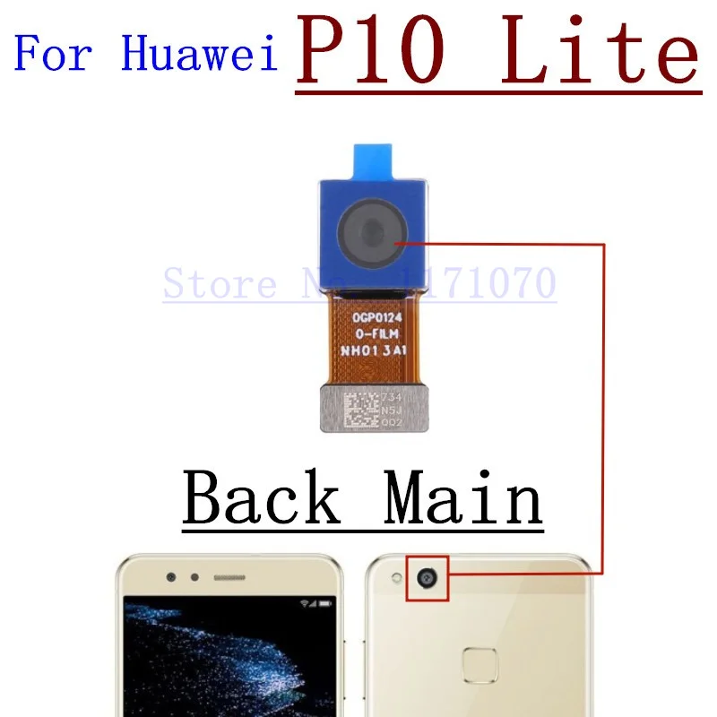 Original Back Camera For Huawei P10 Plus Lite Front Facing Rear Camera Module Backside View Replacement Repair Spare Parts