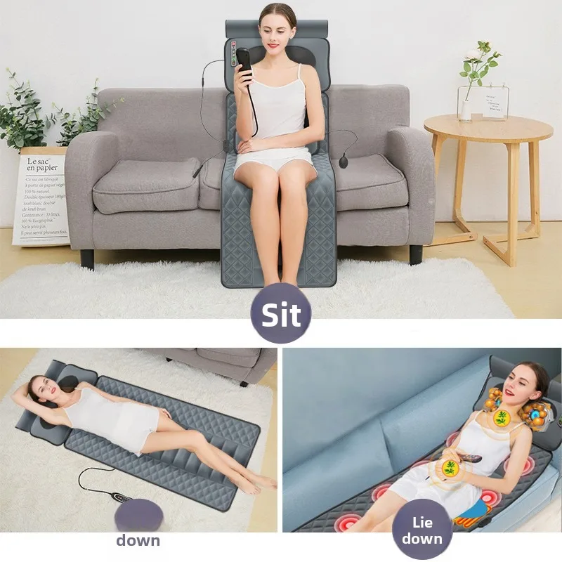 Full Body Massage Mat Multifunction Neck Massager Automatic Heating Intelligent Airbag Home Use Back Massager Neck Massager