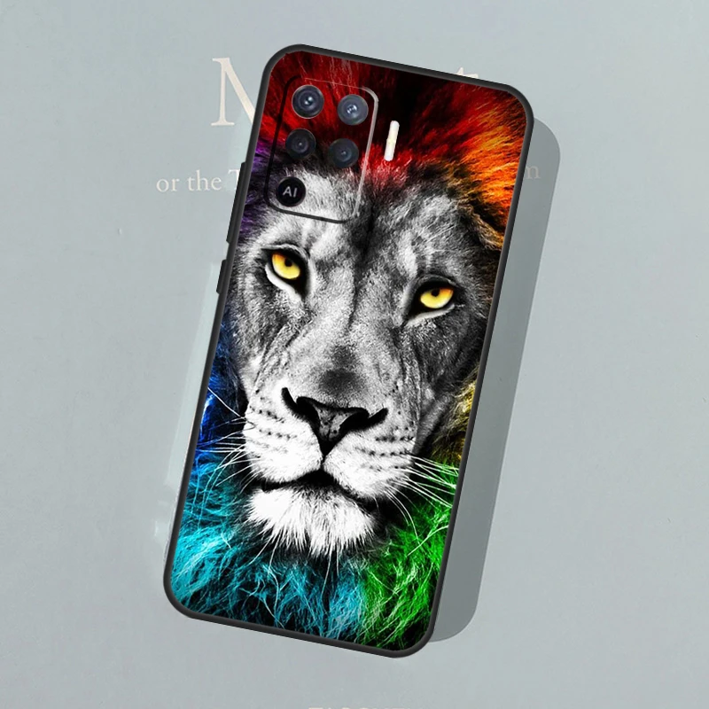 Animaux lion Newly Arrived Phone Case For OPPO A74 A54 A94 A15 A3S A5S A52 A72 A83 A91 A93 A5 A9 A31 A53S 2020 Coque