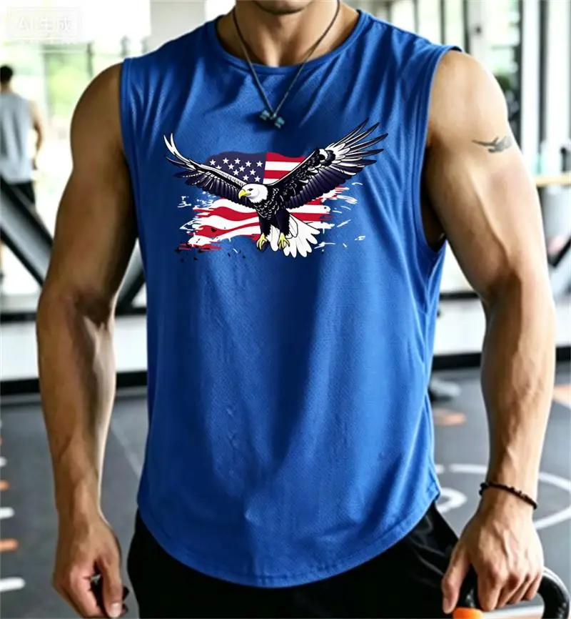 Men Summer Breathable Mesh Sleeveless Vest 2026 New Round Neck Sports Tank Top Running Fitness Gym Daily Casual Shirt For Men