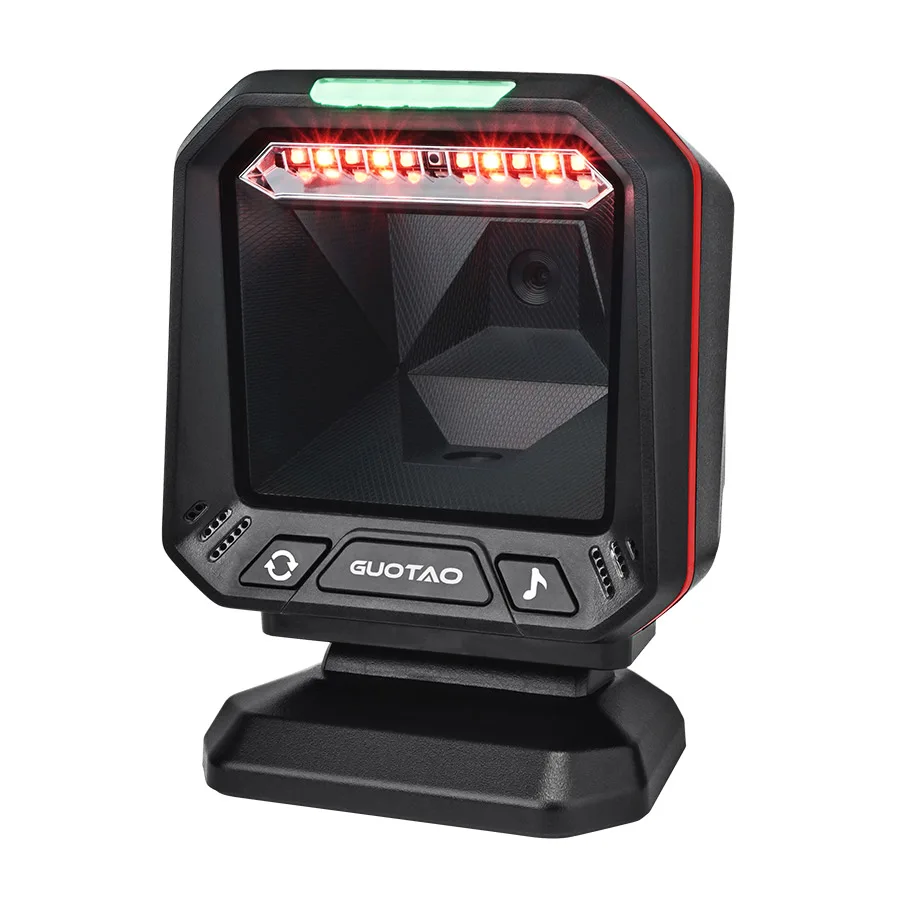 

Hot selling GUOTAO Original P96 2D Desktop Qrcode Tablet Barcode Scanner Supermarkets Omnidirectional Qr Bar Code Reader Scanner
