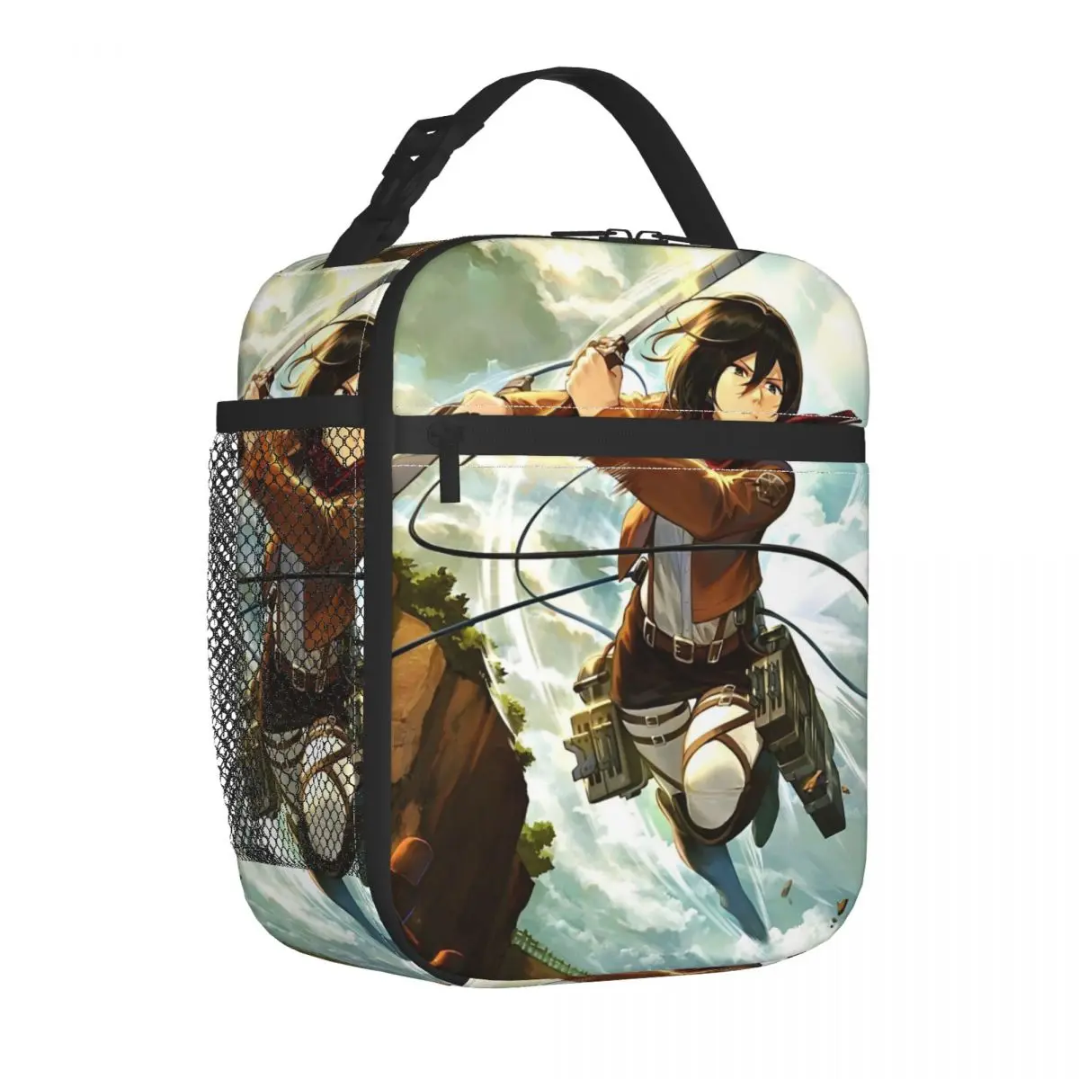 My Anime For Life Insulated Lunch Bags Leakproof Attack on Titan Meal Container Thermal Bag Tote Lunch Box Picnic Food Handbags