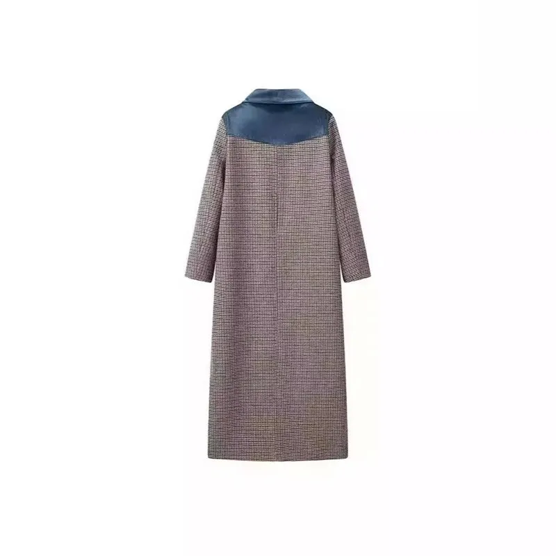 

plus Size Women's Autumn Winter Woolen Coat Long Ladies Fashion Outerwear PU Material Men Women Unisex Windbreaker Coat