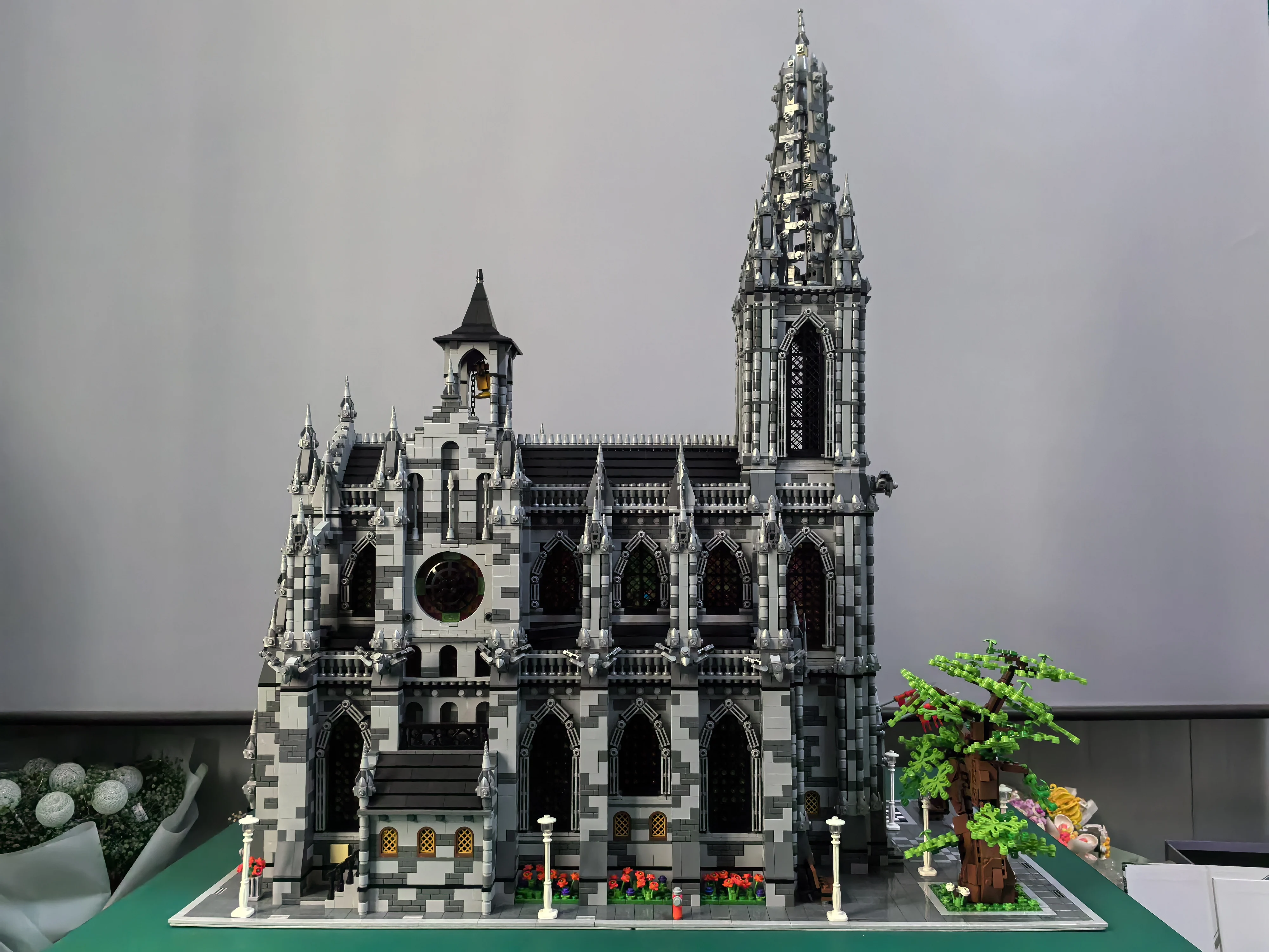 MOC-29962 Street View Architecture Super Large Church Collar Building Blocks 22007PCS