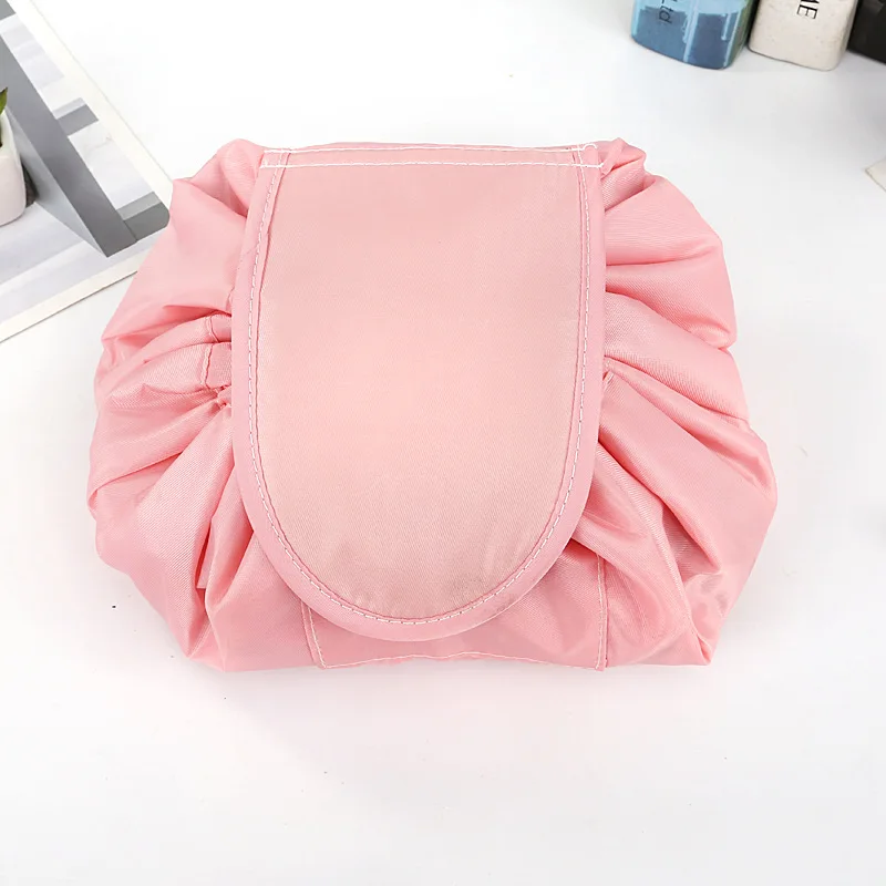 Drawstring Cosmetic Bag Travel Storage Pearl Makeup Bag Organizer Female Make Up Pouch Portable Waterproof Toiletry Beauty Case