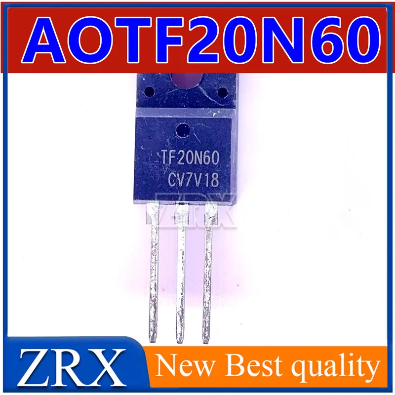 5Pcs/Lot TF0N60 AOTF0N60 Brand New High Quality Imported Spot TO-220F 600V 20A Priority Shipping In Stock