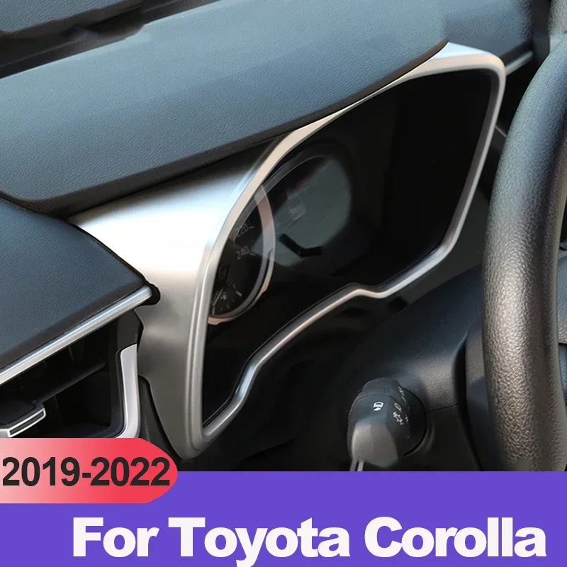 

For Toyota Corolla 2019-2021 2022 2023 2024 E210 ABS Dashboard Display Meter Ring Speedometer Gauge Cover Trim Frame Accessories