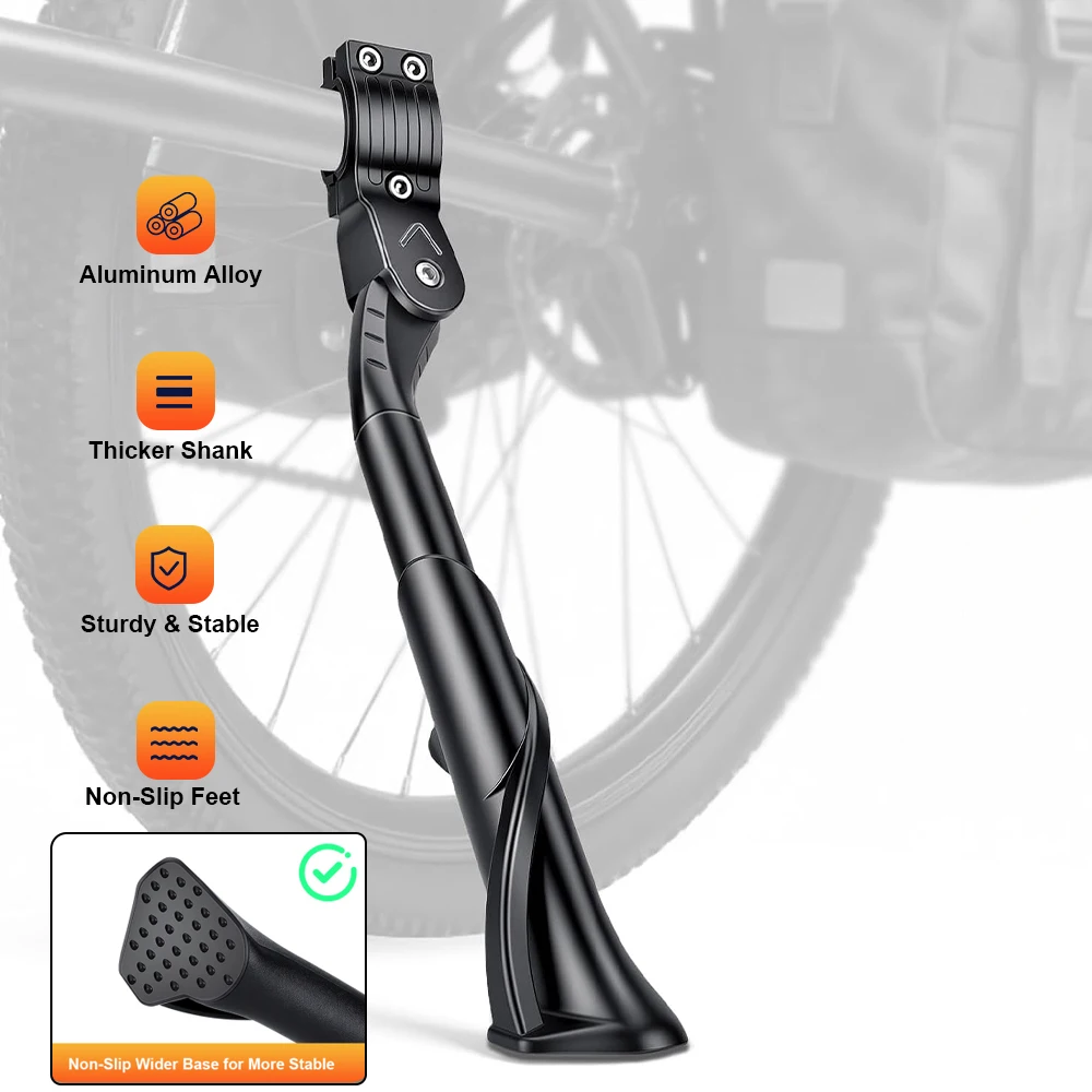 Aluminium-Fahrradständer Rutschfester Fahrradständer für 24-29 Zoll Elektrofahrräder Dicke Robuste Halterung Fahrrad-Fußstütze
