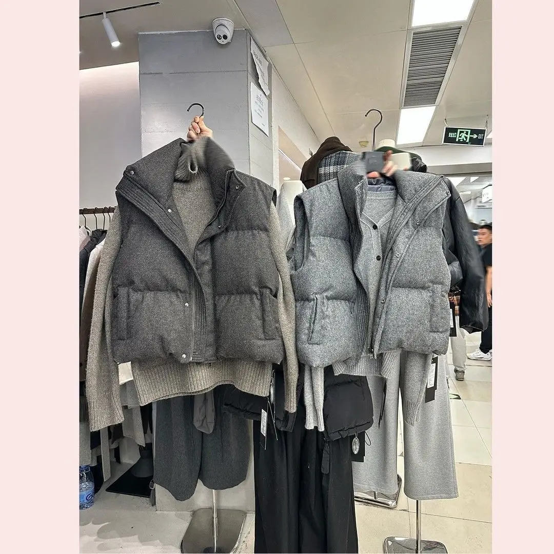 Neploe, ropa de calle elegante de Corea, chaleco personalizado, Parkas cortas, abrigo elegante informal, chaqueta de Mujer que combina con todo de Moda de calle avanzada