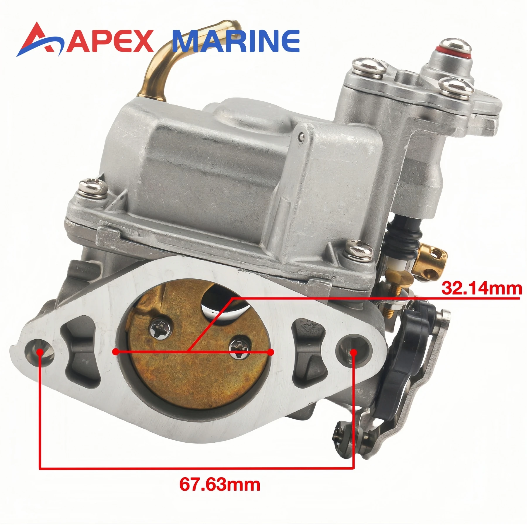 3DP-03100-2 المكربن عاصي مع طوقا لمحرك Tohatsu Nissan الخارجي 4-السكتة الدماغية MFS NSF 8 9.8 HP يستبدل 3V1-03100-2
