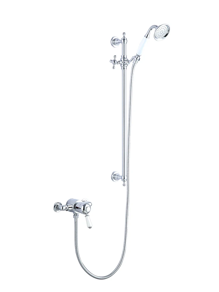 and the shower nozzle is simple with double control shower heads.