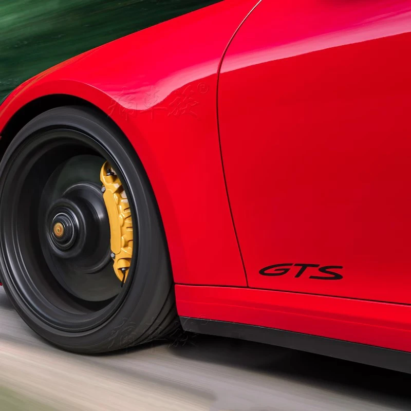 2PCS For Porsche Panamera Carrera Macan Boxster Cayman Cayenne 911 718 Car Styling GTS Body Emblem Badge Sticker Modification