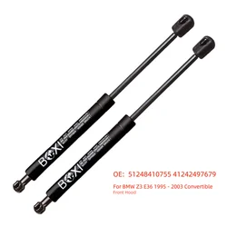 BOXI 2Pcs Front Hood Shock Gas Spring Lift Support 51248410755 41242497679 For BMW Z3 E36 1995 - 2003 Convertible Lift Struts