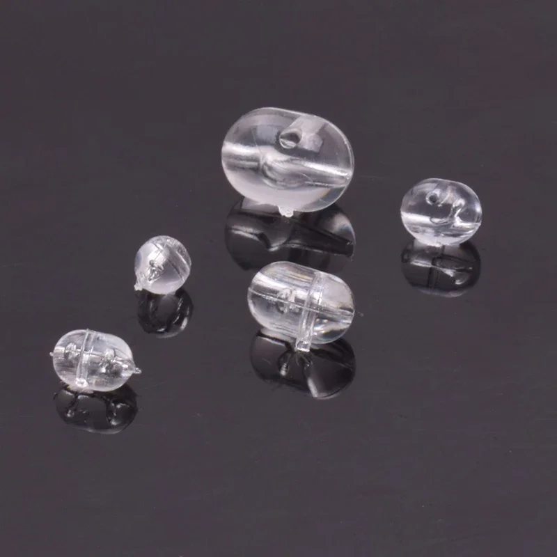 

100pcs Fishing Smart Bean Clear Fishing Group Tie Hook Branch Bead Cross Bead 0.18 0.22 0.23 0.31 0.39 Inch Cross Bead