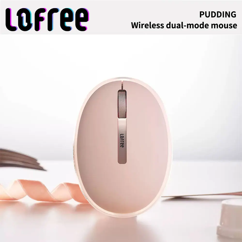 

Lofree liquid foundation pudding dual-mode wireless Bluetooth mouse girls office computer iPad charging model 5-speed DPI