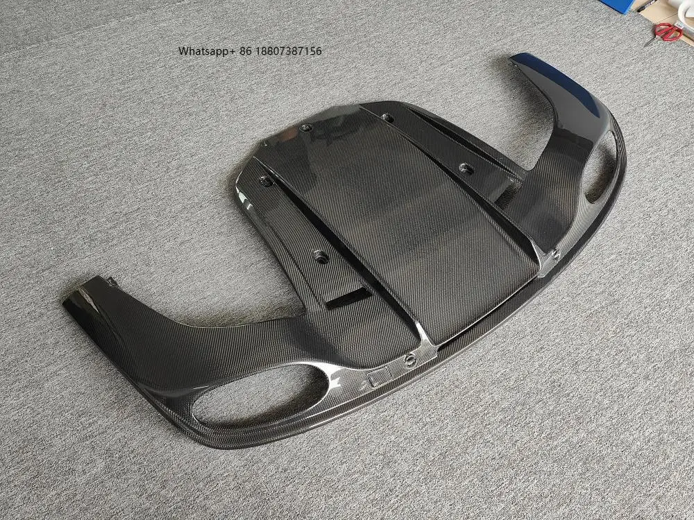 

Carbon Fiber Rear Diffuser Lip Small Surround Body Kit 4.0 Displacement for 12-14 forBentley Continental GT Upgrade Conditions