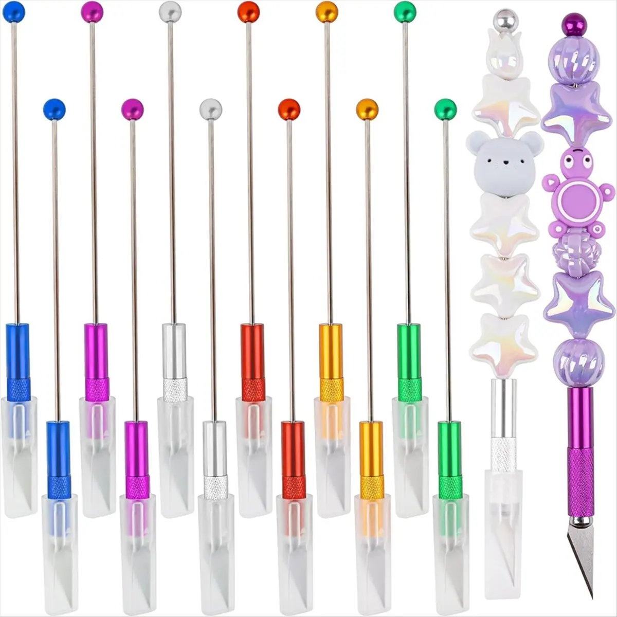 Best of 2026 12 Pack Metal Beadable Nicking Tool Blank for DIY Craft-Making