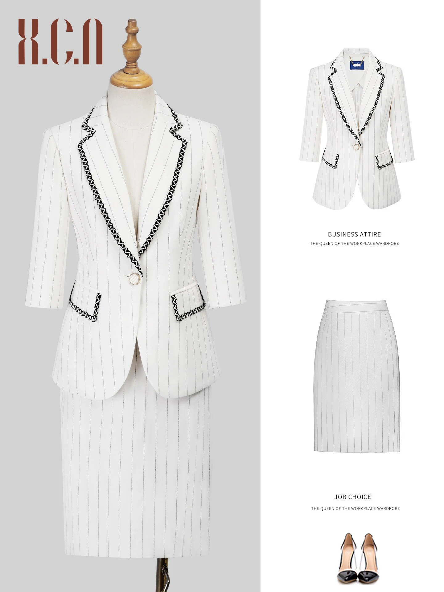 Xiangchun Bird 2026 Spring New Style Suit Set Fashionable Slimming Meat Covering Two-Piece Set Elegant Commuting Professional...