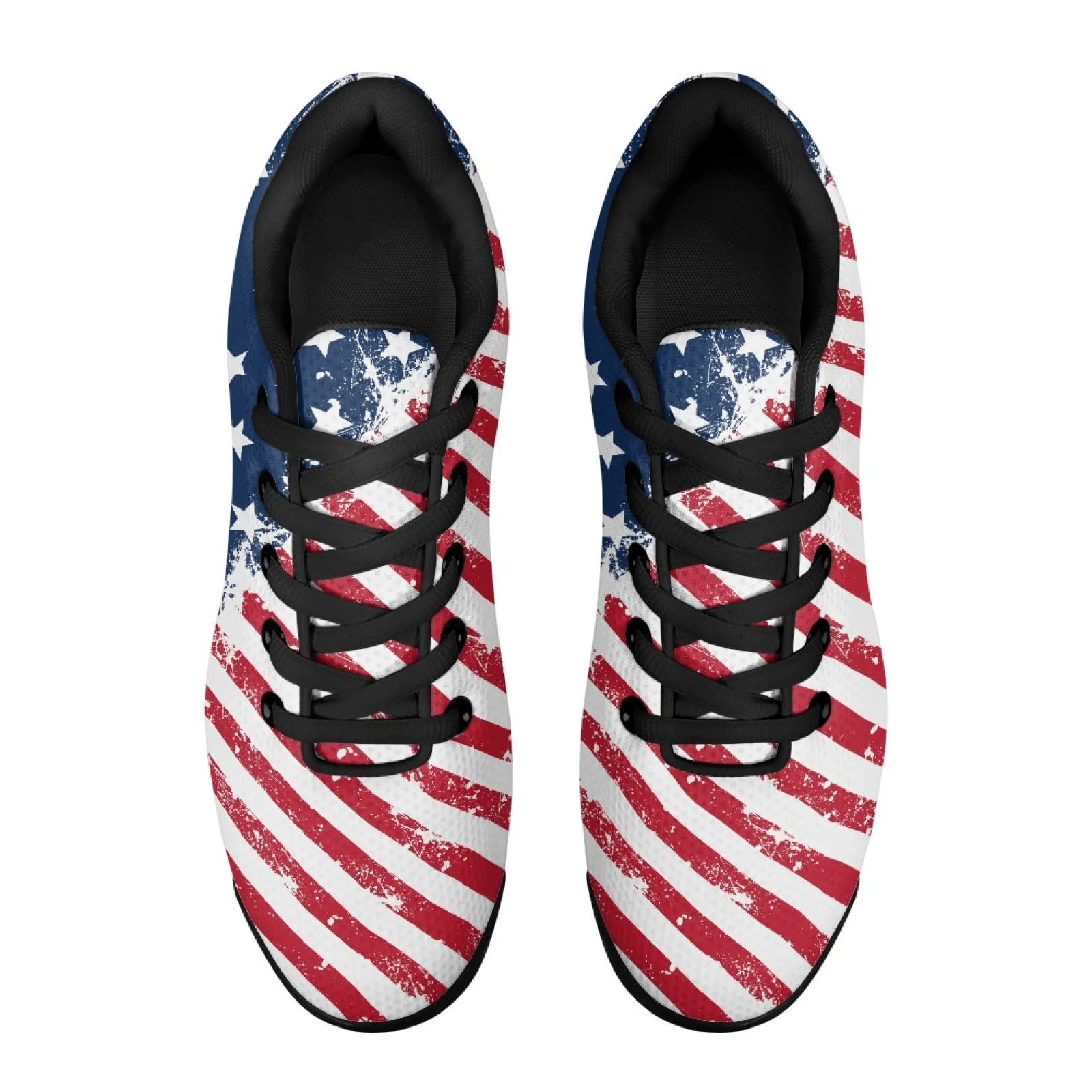 PENSTROLL Diagonal Stars Arch Support Lace Up Sneakers Men'S Breathable Sports Shoes for Mens Modern Walking Shoes