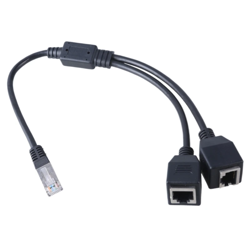 Ethernet Splitter RJ45 Male to Double Female Ethernet Extension Connector Dropsale