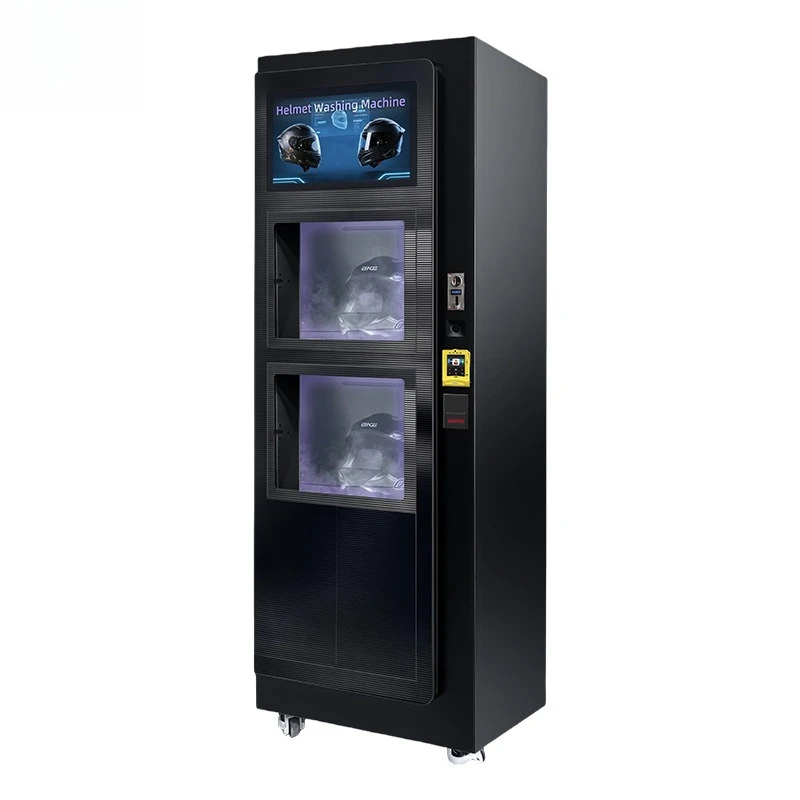 Helmet cleaning machine Two-grid AI intelligent self-service cleaning machine Sterilization