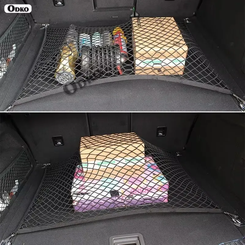 For Rivian R1S R 1S R-1S Car Cargo Net Stretchable Elastic Trunk Mesh Cargo Storage And Organization Net Including Hooks