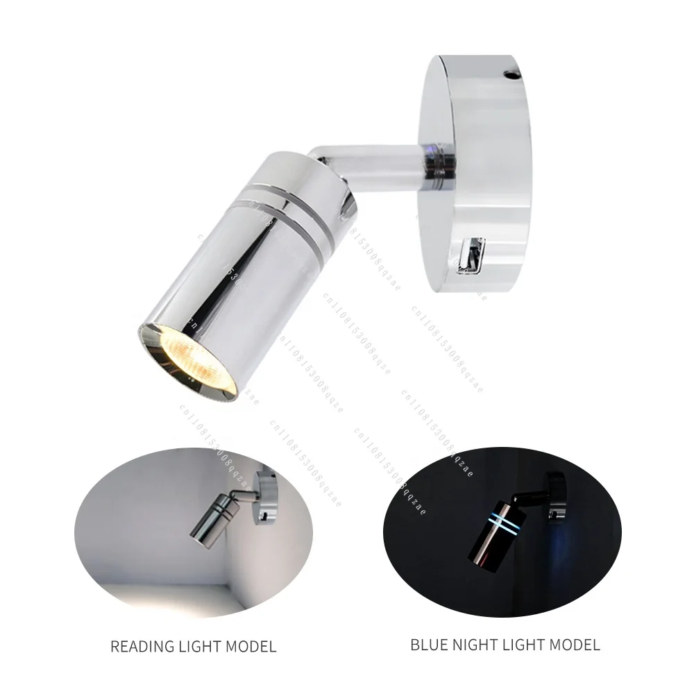 Marine 12V 24V USB Interior LED Touch Dimming Reading Light for Boat Yacht RV 2025