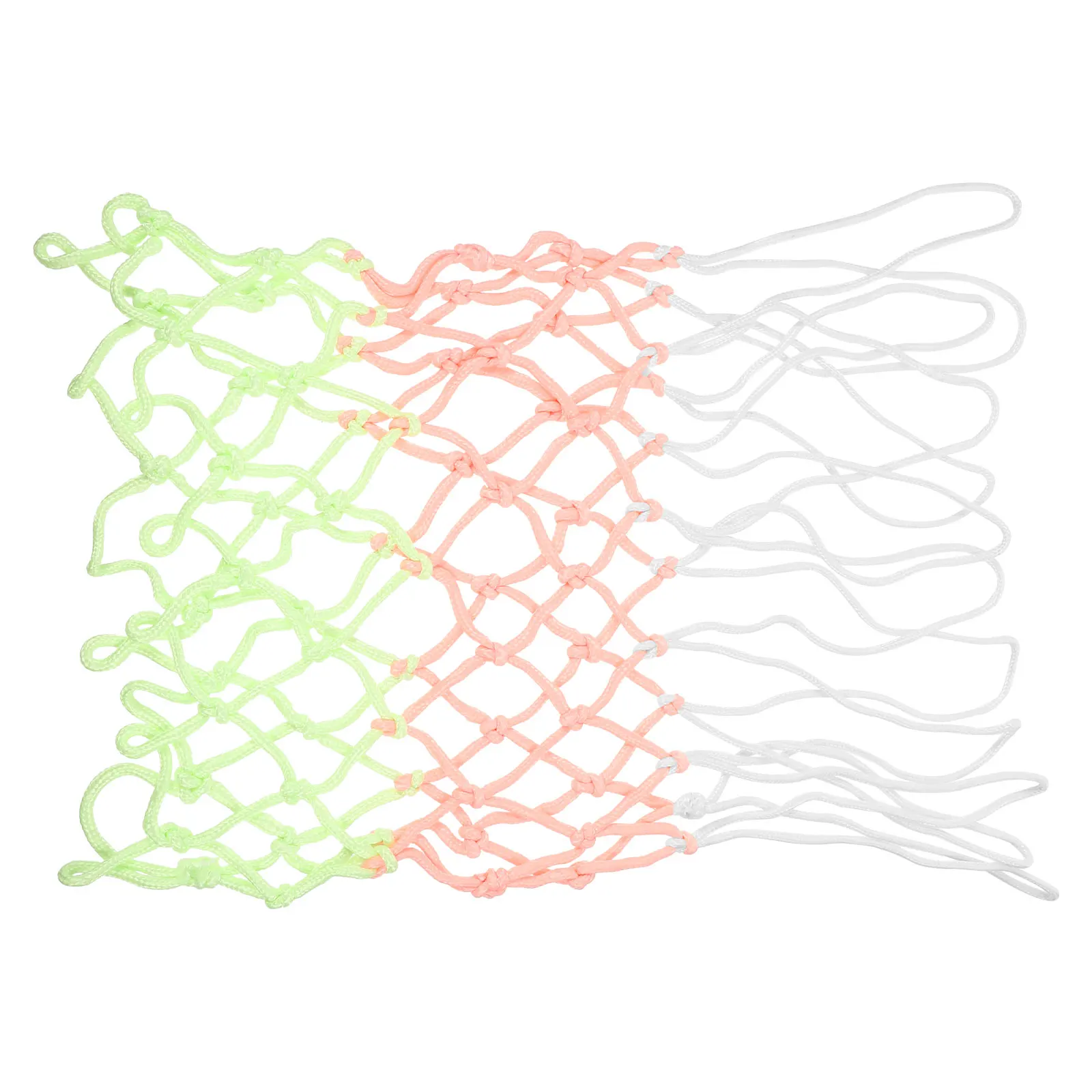 Glow in Dark Basketbalnetten Draagbare Outdoor Indoor Frame Net Vervanging Basketbalring Mesh Bag Sterke capaciteit