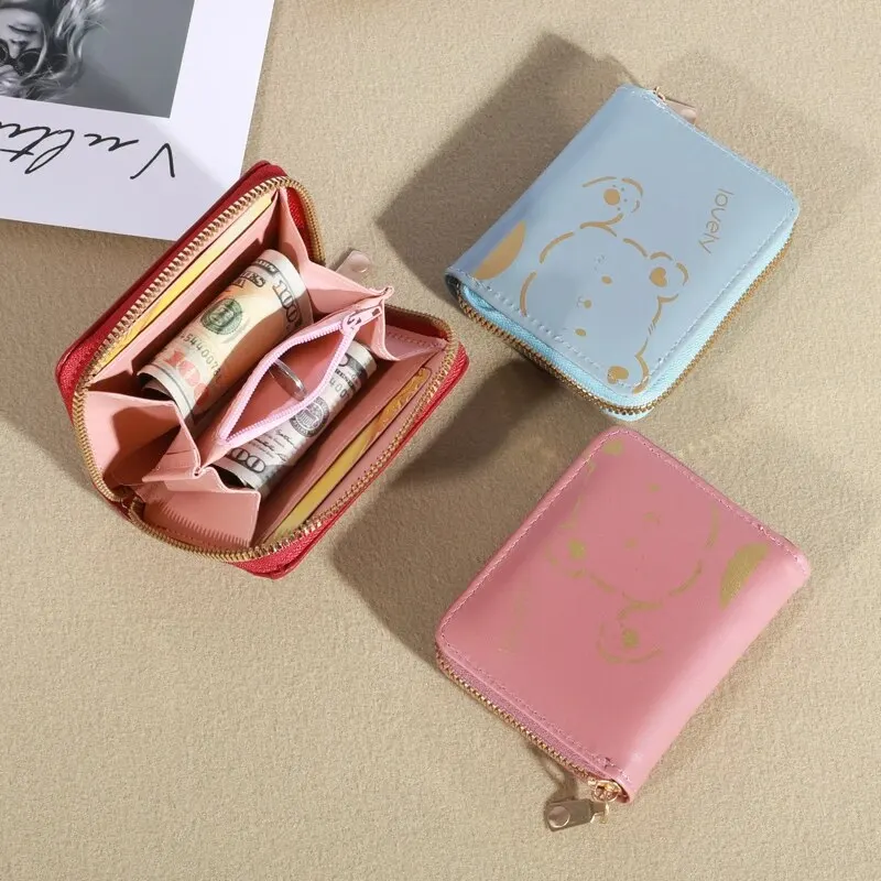 1PC Wallet Women Ladies Mini Tassel Wallets Cute Short Zipper Lovely Pu Leather Coin Purse Female Hand Wallet image 4