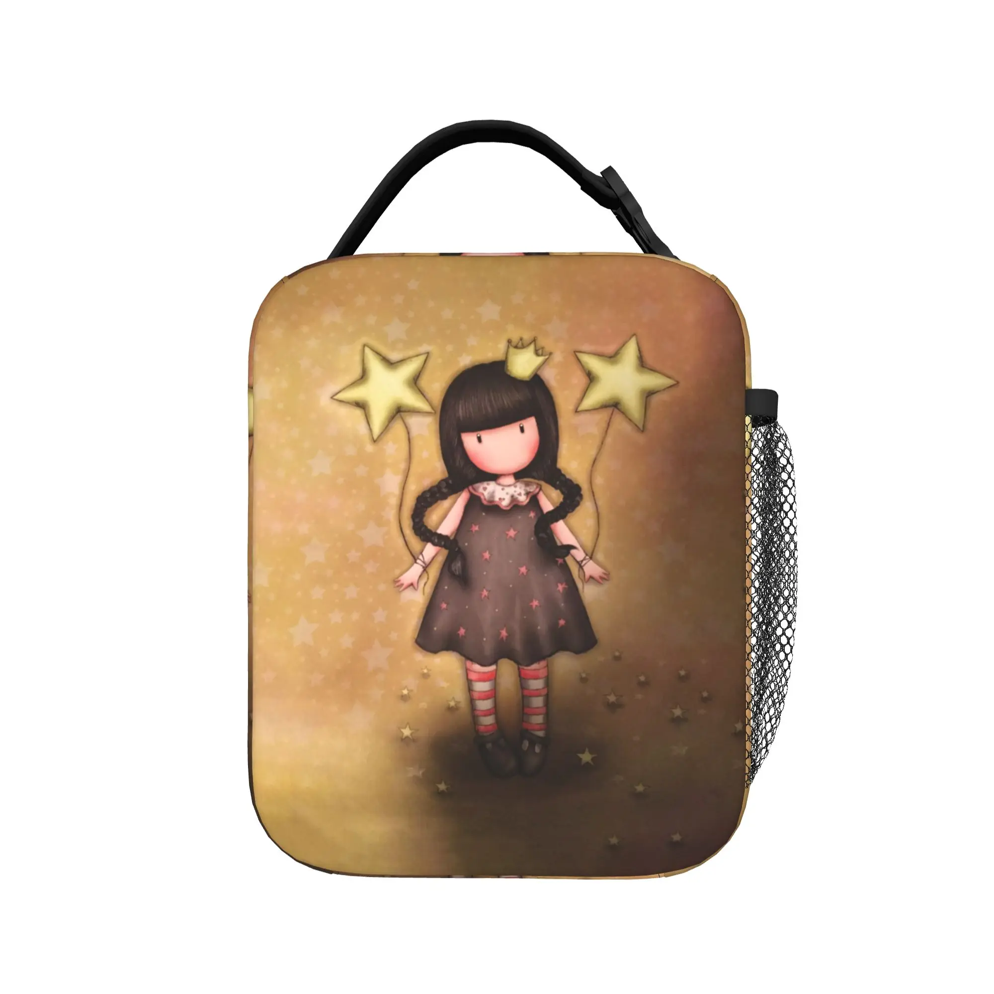 S-Santoro G-Gorjuss Insulated Lunch Bag Cooler Bag Reusable,Lunch Container Cute Cartoon Large Tote Lunch Box Food Storage Bags