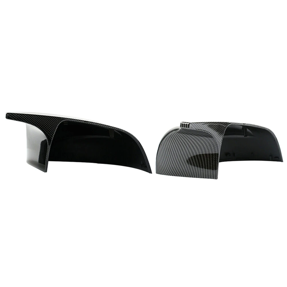 

2 Pcs Carbon Fiber/Gloss Black Left And Right Rearview Side Mirror Cover Trim For Tesla Model 3 2017 2018 2019 2020 2021