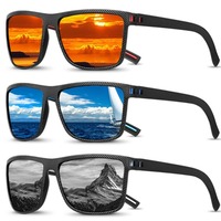 Square Polarized Sunglasses UV400 UV Protection UV Resistant Cycling Glass Large Frame Lightweight Outdoor Sport Goggle Cycling