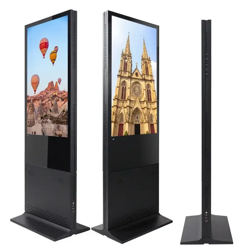 Floor Standing LCD Touch Screen Interactive Advertising Machine Digital Display for Shopping Mall Restaurant Commercial