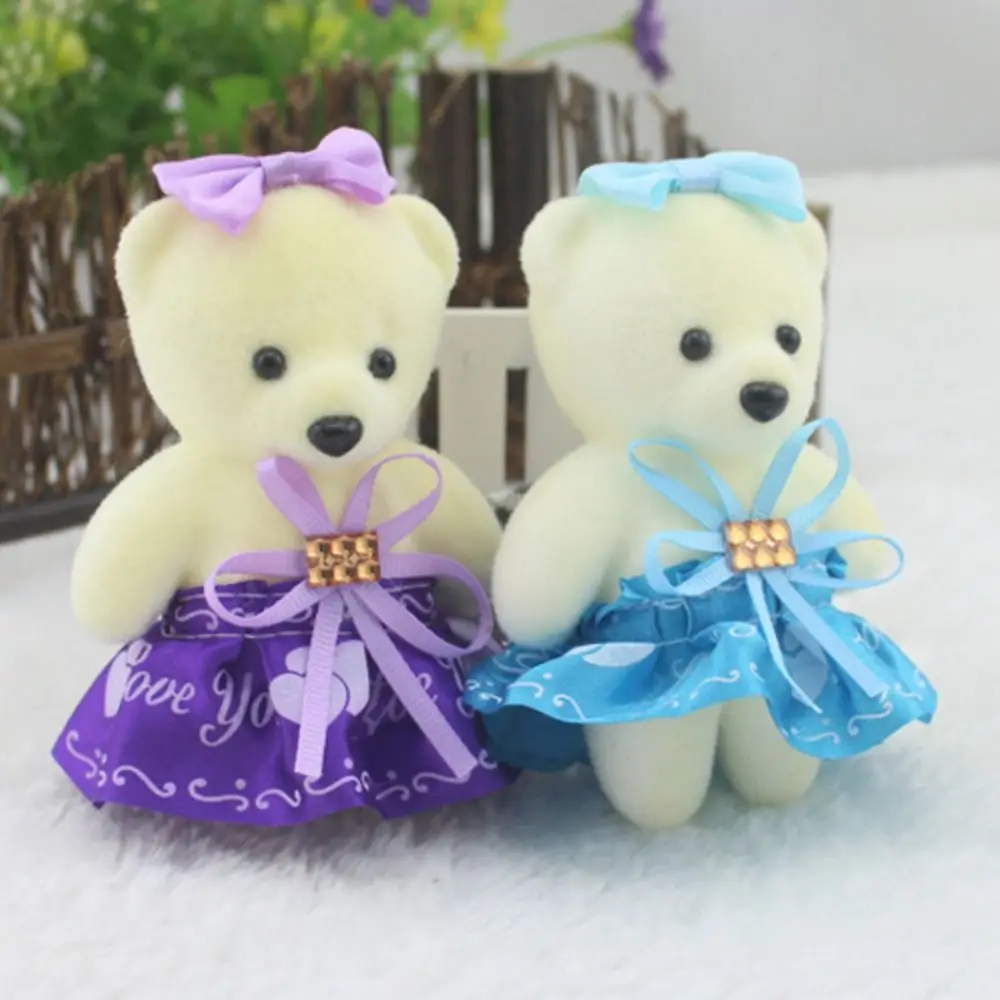 10 pz/set Schiuma Orso Orso Peluche Schiuma Giocattoli Peluche Bambola di Peluche Animale Mini Orso Bouquet di Fiori 11 cm Del Fumetto Del Fumetto Bouquet bambola