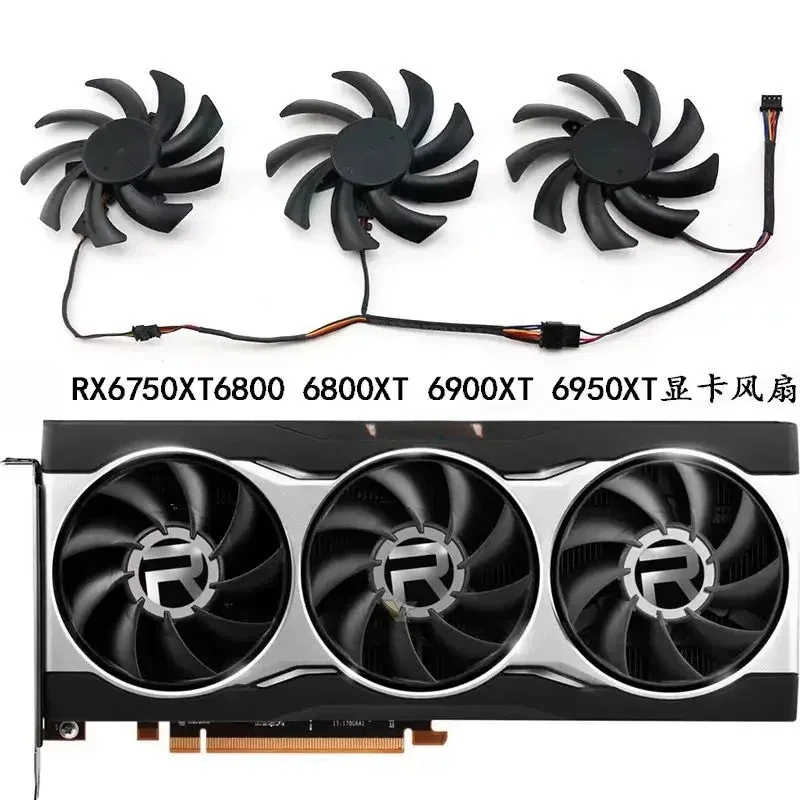 CHEN FOR AMD RX 6750XT, 6800, 6800XT, 6900XT, 6950XT graphics card fans AUB0812VD-00~~