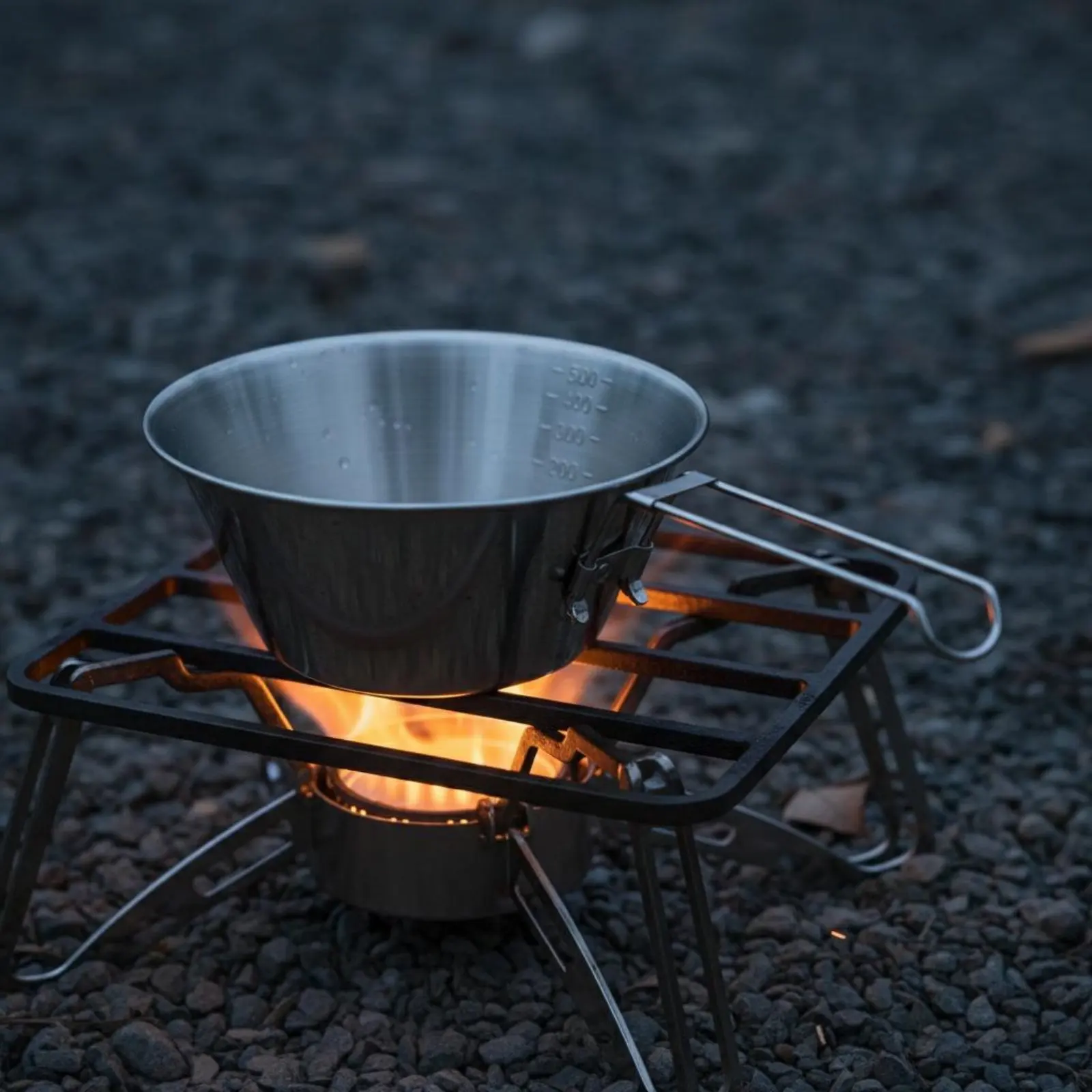 Folding Bowl Ultra Light Stainless Steel Camp Bowl Stainless Steel Camp Cup Foldable Portable Picnic Cup Compact for Backpacking