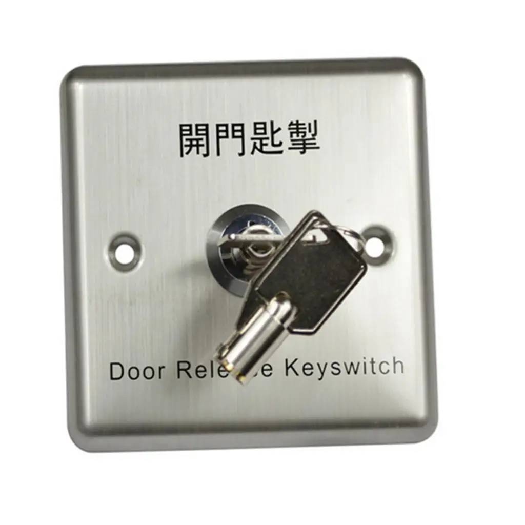 Door Release Keyswitch Stainless Steel Exit Button Access Control Keypad Switch for Door Entry