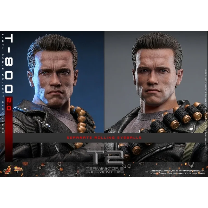 En Stock HOTTOYS HT 1/6 MMS795 Terminator 2: Día del Julio T800 Robot 2,0 versión dañada por batalla figuras de acción modelo coleccionable