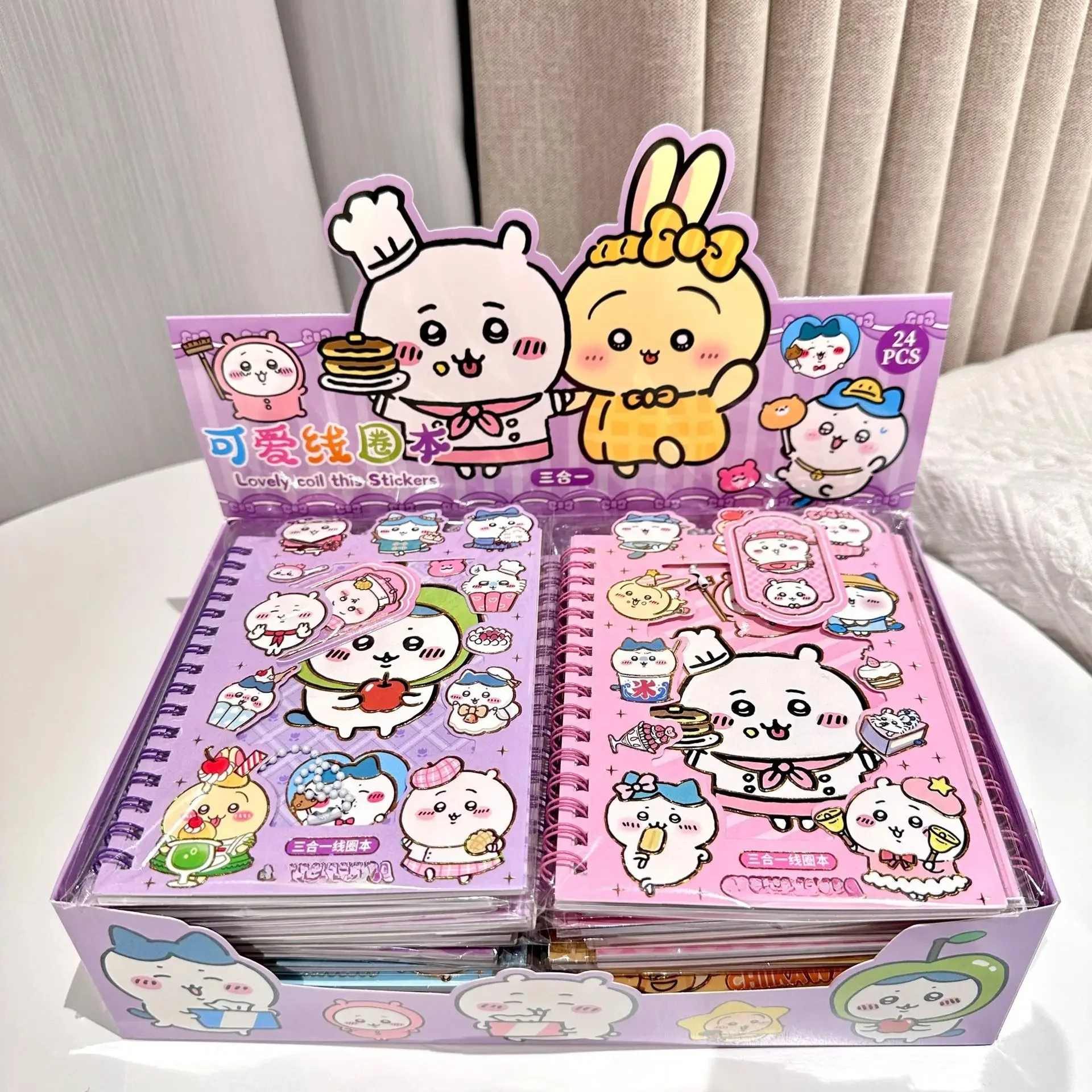 Niedliches Yiji Sticker-Notizbuch 3-in-1 Cartoon Hochwertige Aufkleber Tagebuch Planer mit lustigen Stickers für DIY-Schreibwaren – Detail 2