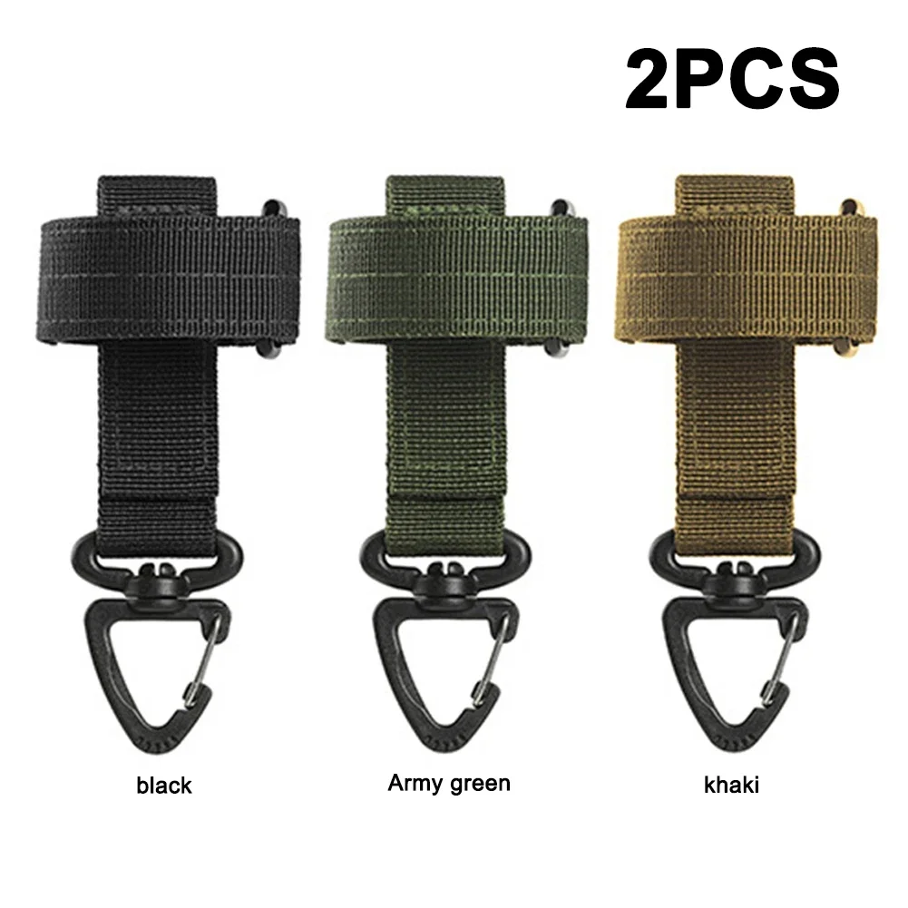 2PC Multi-purpose Nylon Gloves Hook Work Gloves Safety Clip Outdoor Tactical Gloves Climbing Rope Anti-lost Camping Hanging Buck