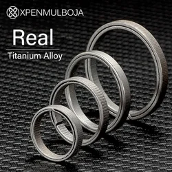 Titanium Alloy Key Rings Keychains Buckle Pendant Super Light Man Car Keychain for Male Creativity Gift Keyfobs Crafts Key Ring