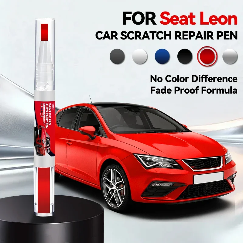 

Ручка-корректор для ремонта автомобильной краски (1999-2025 SEAT Leon), аксессуары для устранения царапин, цвета: асфальтовый синий, белый, красный, полуночный синий